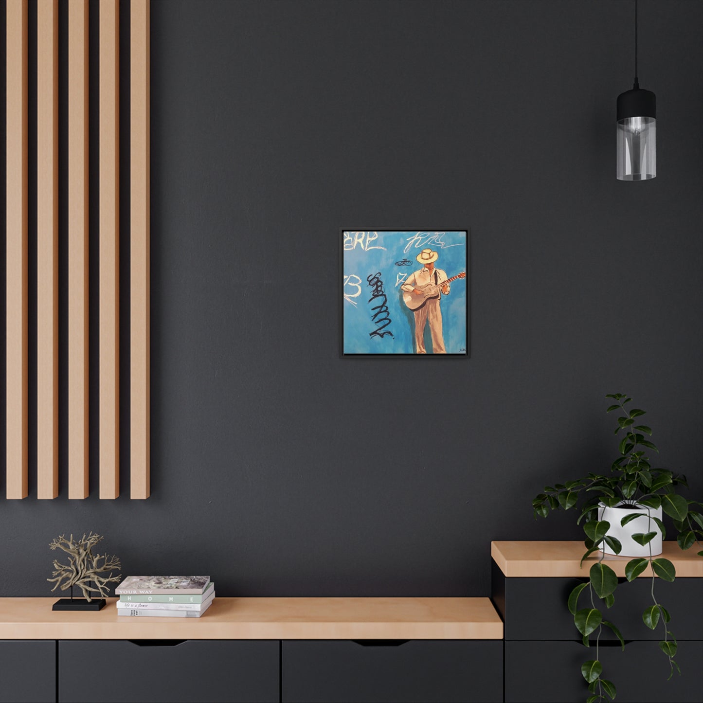 Busker Musical Artist Gallery Canvas Wrap - Framed Art for Home Decor