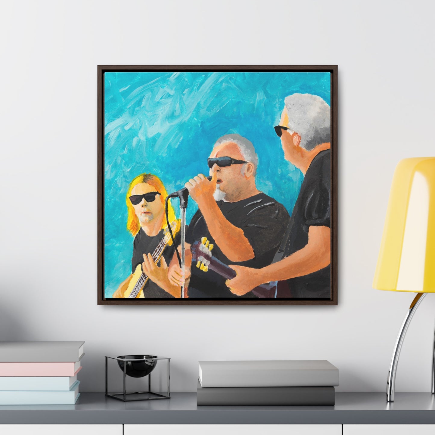 Music Fest Gallery Canvas Wraps, Square Frame