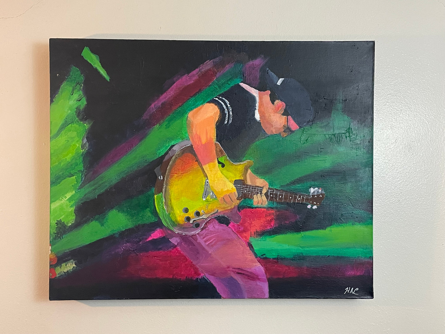 "The Soloist" Original Painting acrylic on canvas 30 inches by 24 inches