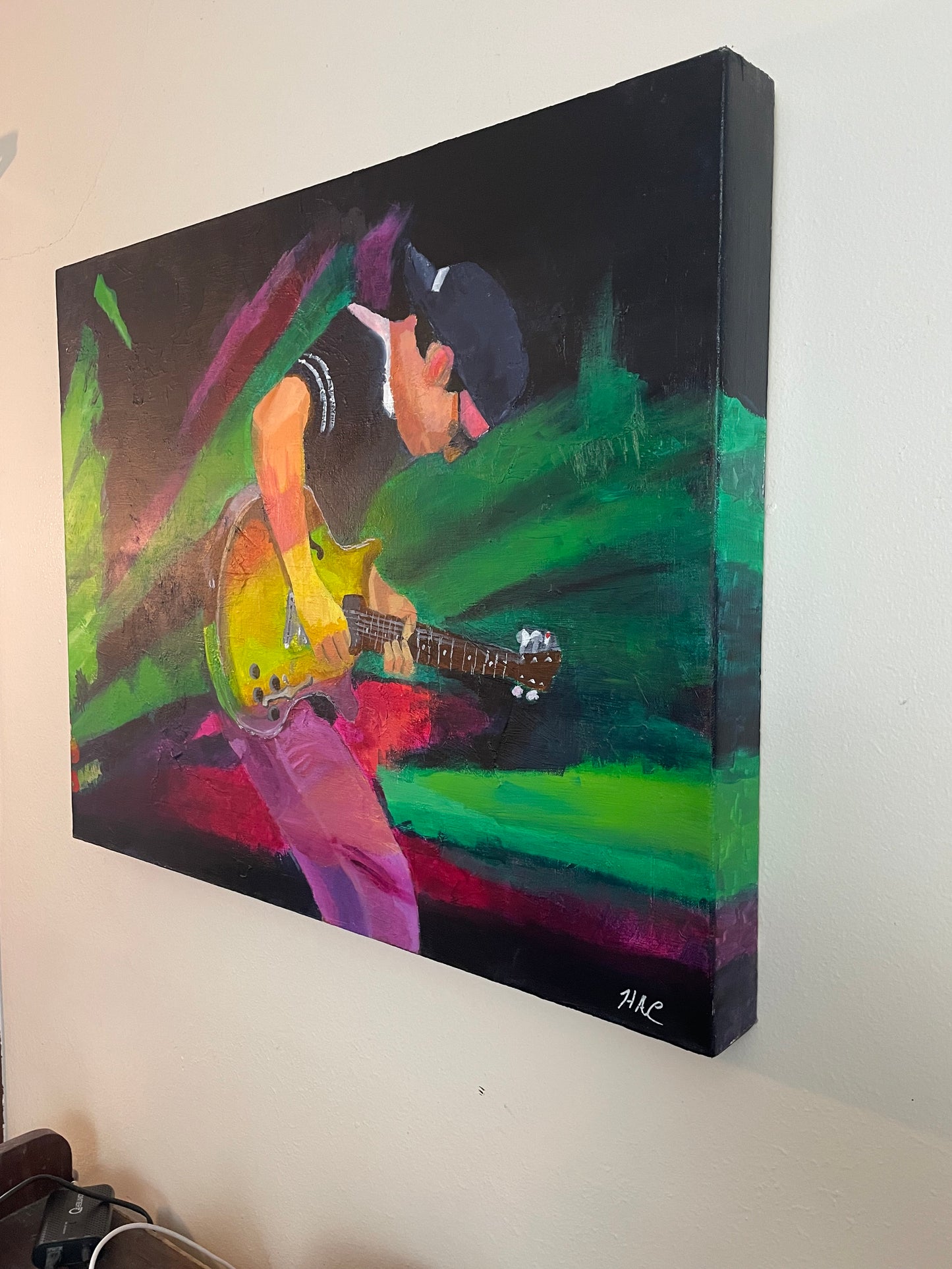 "The Soloist" Original Painting acrylic on canvas 30 inches by 24 inches