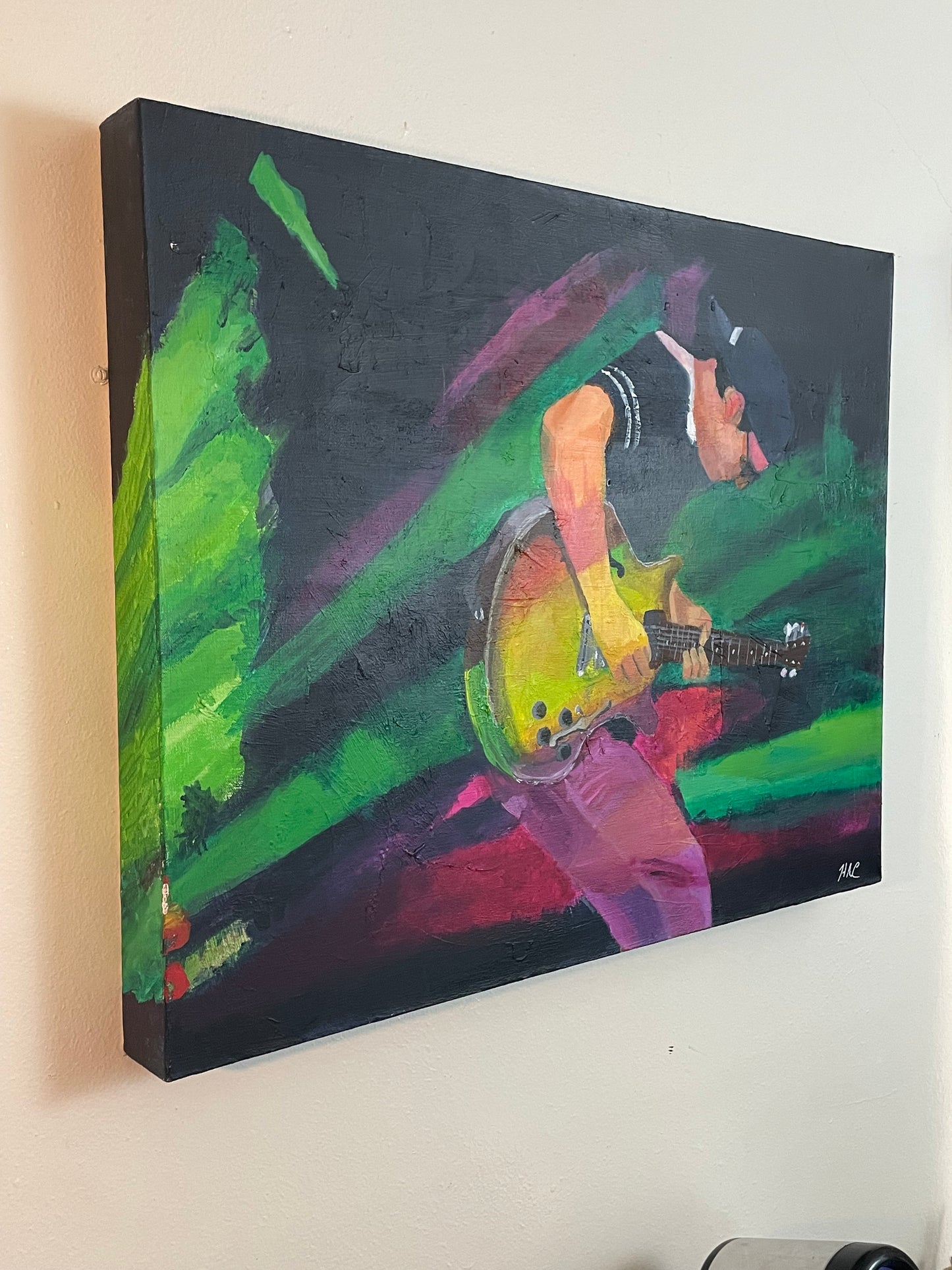 "The Soloist" Original Painting acrylic on canvas 30 inches by 24 inches