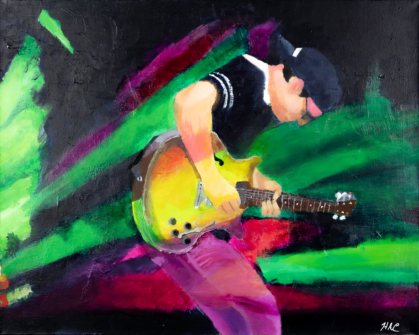 "The Soloist" Original Painting acrylic on canvas 30 inches by 24 inches