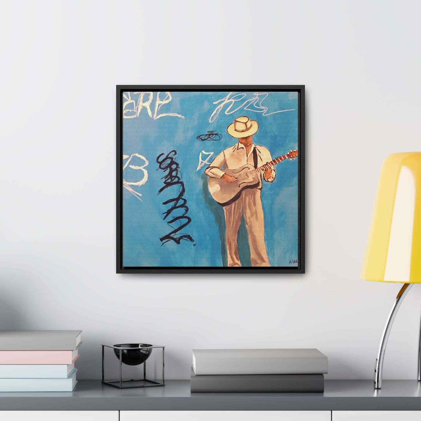 Busker  Musical Artist Gallery Canvas Wrap - Framed Art for Home Decor