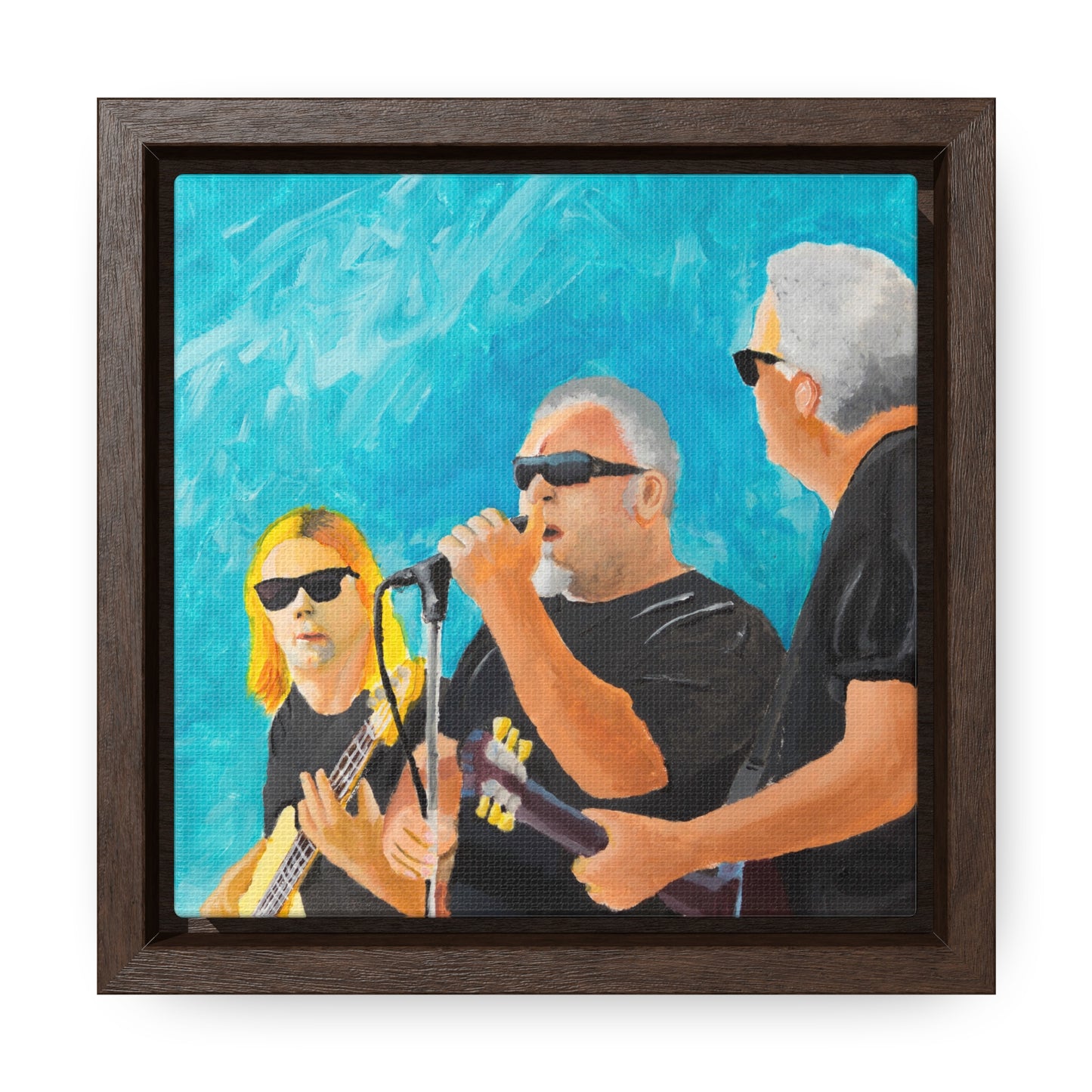 Music Fest  Gallery Canvas Wraps, Square Frame