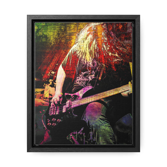 "Thunder"  Vibrant Music Canvas Art, Guitarist Wall Decor, Rock Music Gift