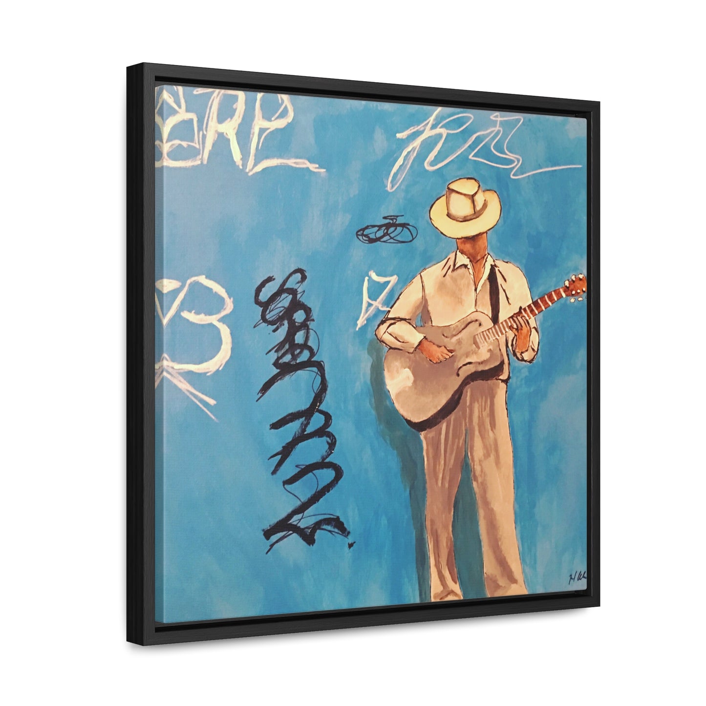 Busker  Musical Artist Gallery Canvas Wrap - Framed Art for Home Decor