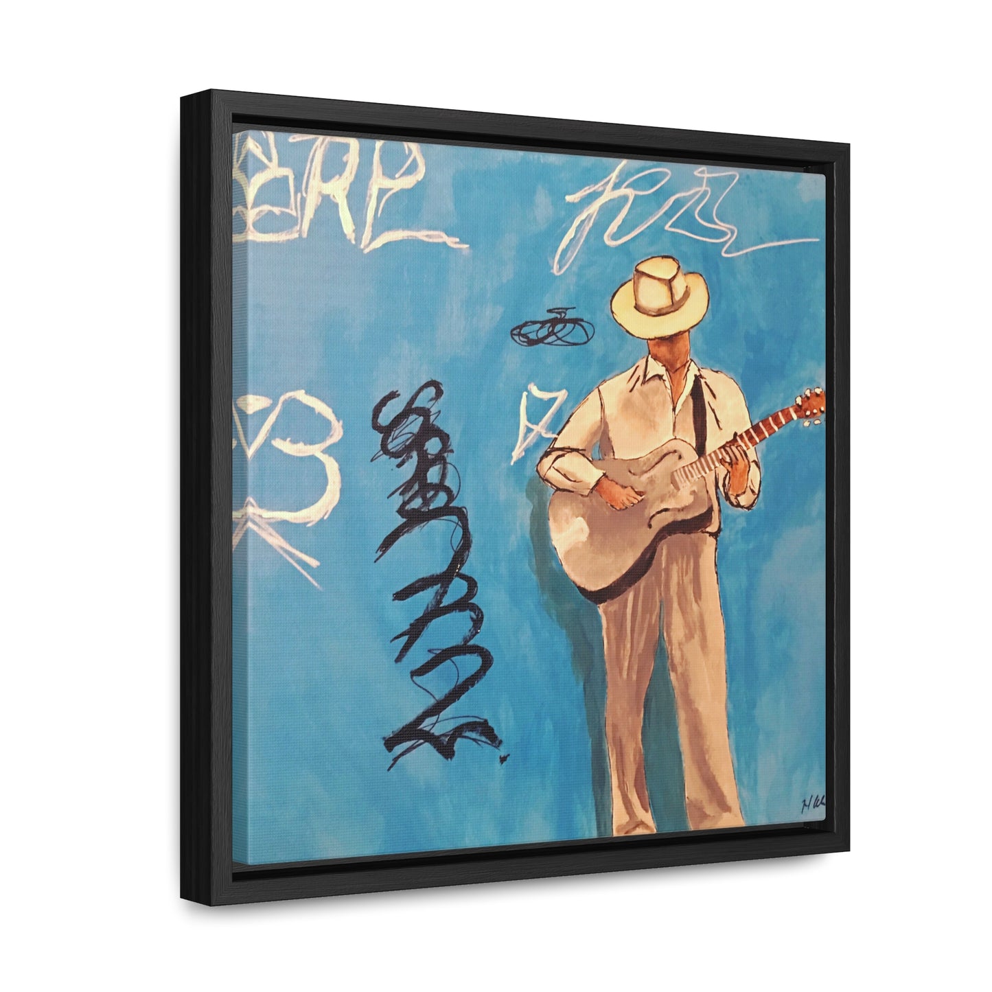 Busker  Musical Artist Gallery Canvas Wrap - Framed Art for Home Decor