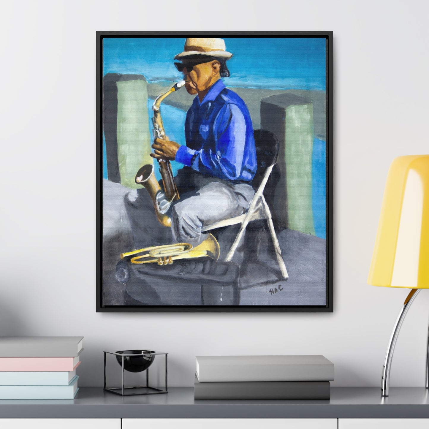 New Orleans Buskers     Musician Canvas Wrap - Vibrant Art for Music Lovers