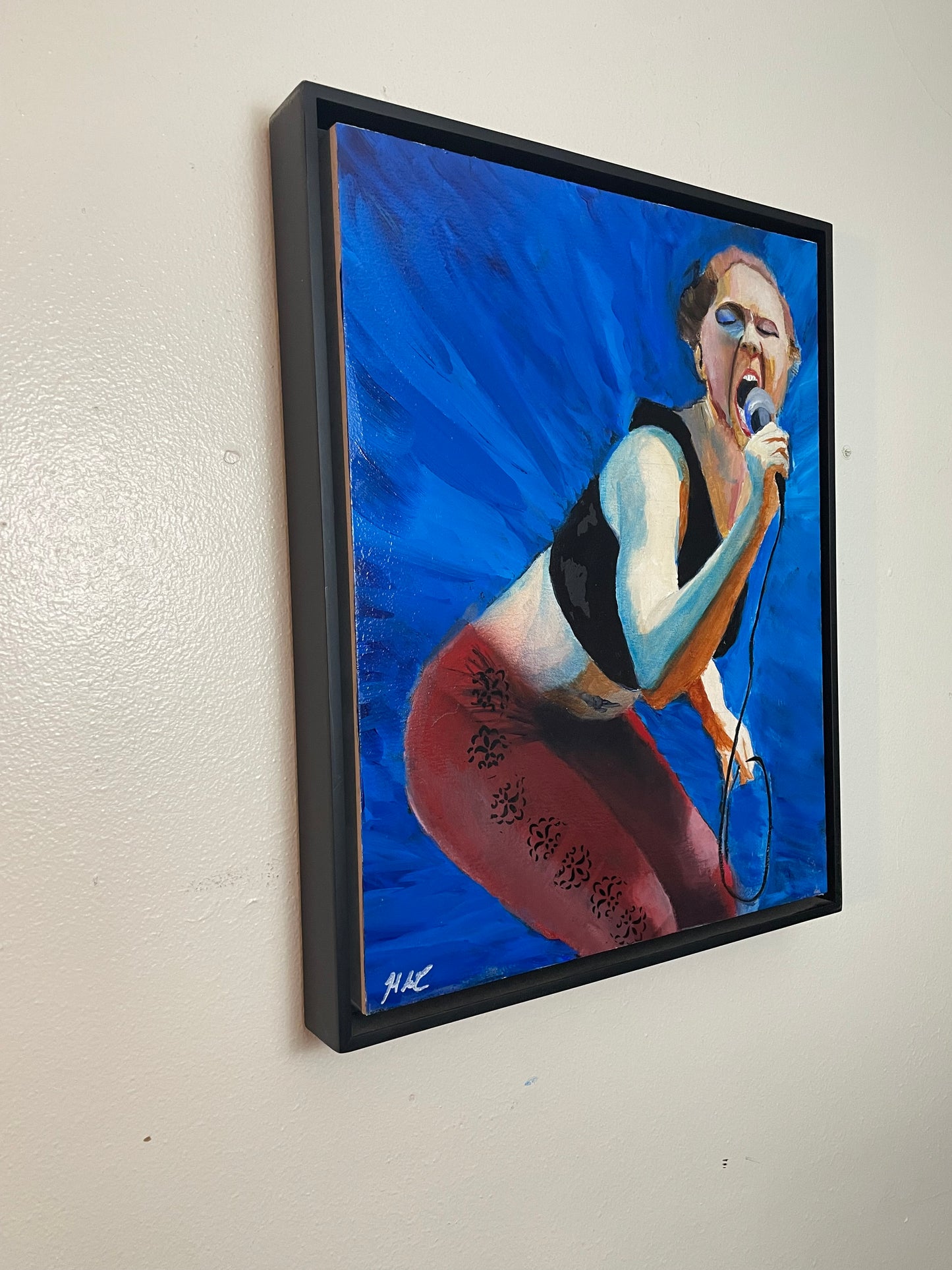 "The Siren's Wail"  Original Painting Acrylic on Cradled Wood Panel  16 inches by 20 inches